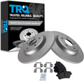 TRQ Rear Brake Pad & Rotor Kit Compatible with 2009-2017 Audi A4 A5 Q5