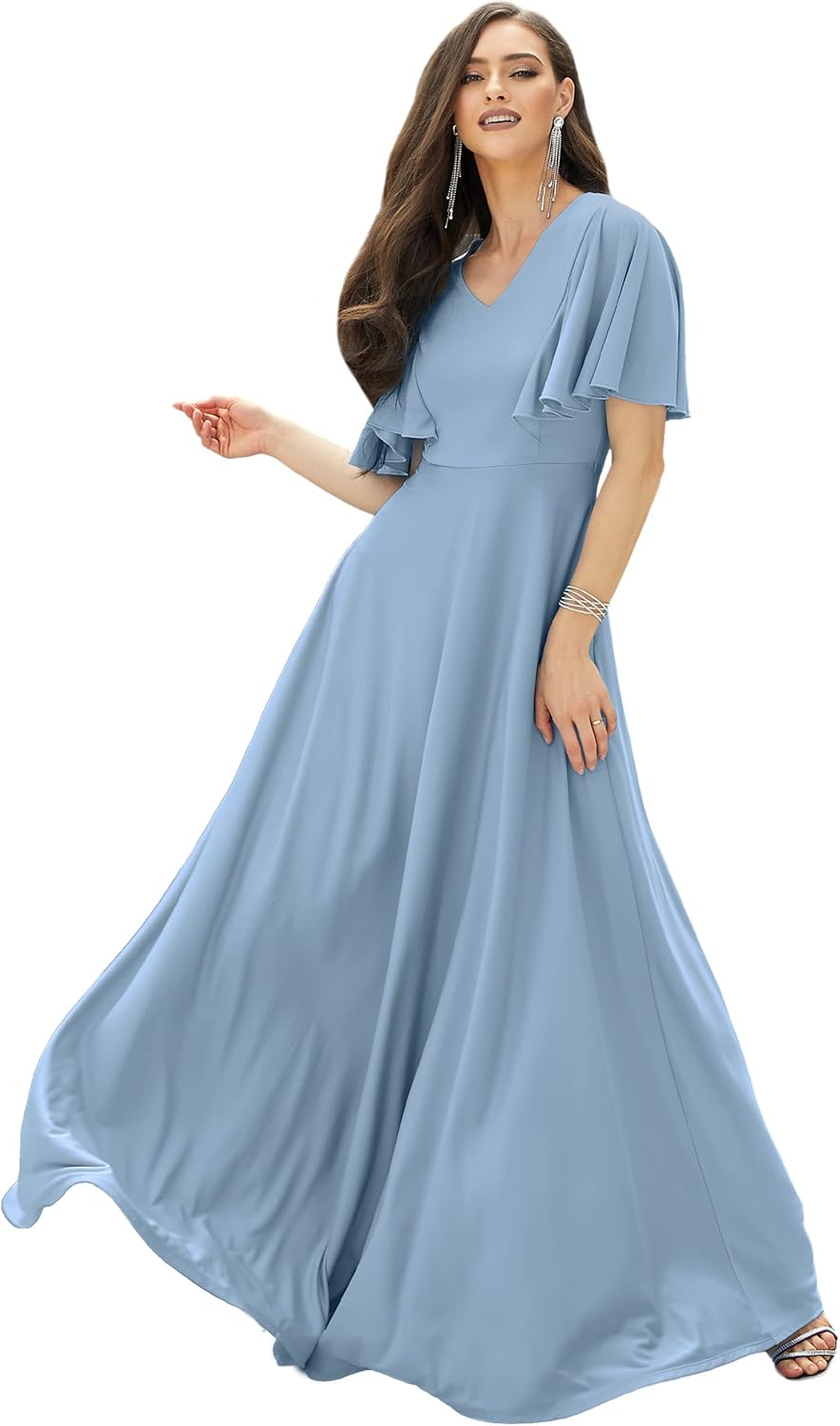 KOH KOH Womens Long Elegant Bridesmaid Evening Maxi Dress