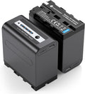 NP-F970 8800mAh 2-Pack USB-C PD 20W Camera Batteries - Long Run