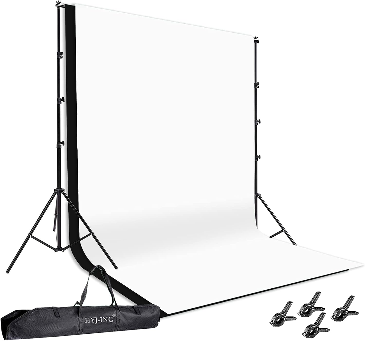 Photo Background Support System with Adjustable Backdrop Stand