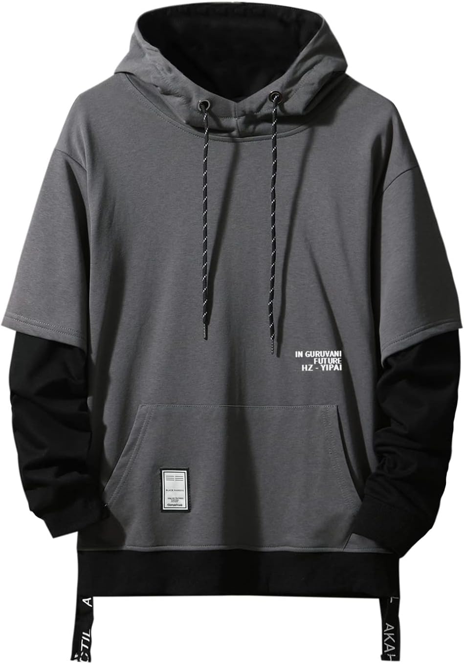 GURUNVANI Patchwork Hoodie | Stylish Contrast Colors
