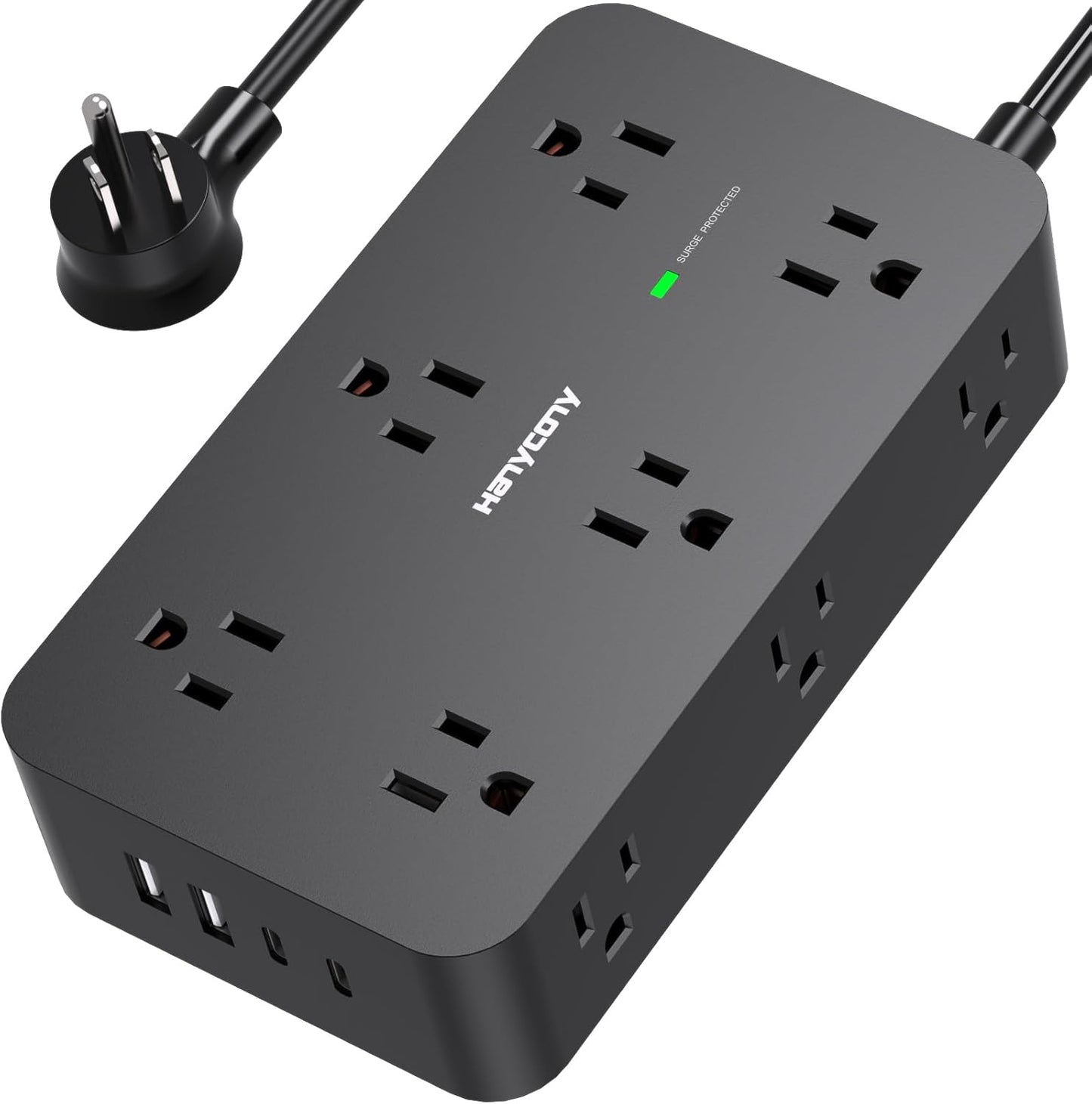 HANYCONY 12 Outlet Surge Protector: Ultimate Desk Charging Solution