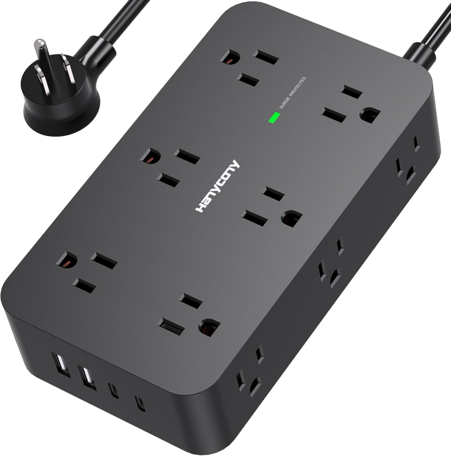 HANYCONY 12 Outlet Surge Protector: Ultimate Desk Charging Solution