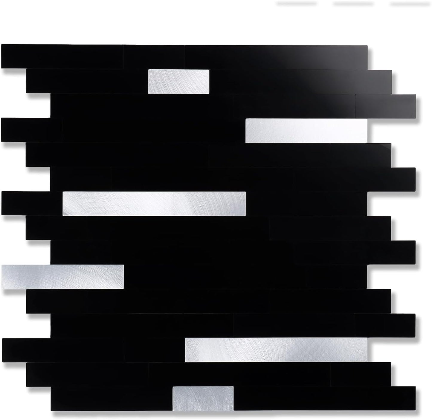 Yipscazo Peel and Stick Stone Metal Tile Backsplash for Home