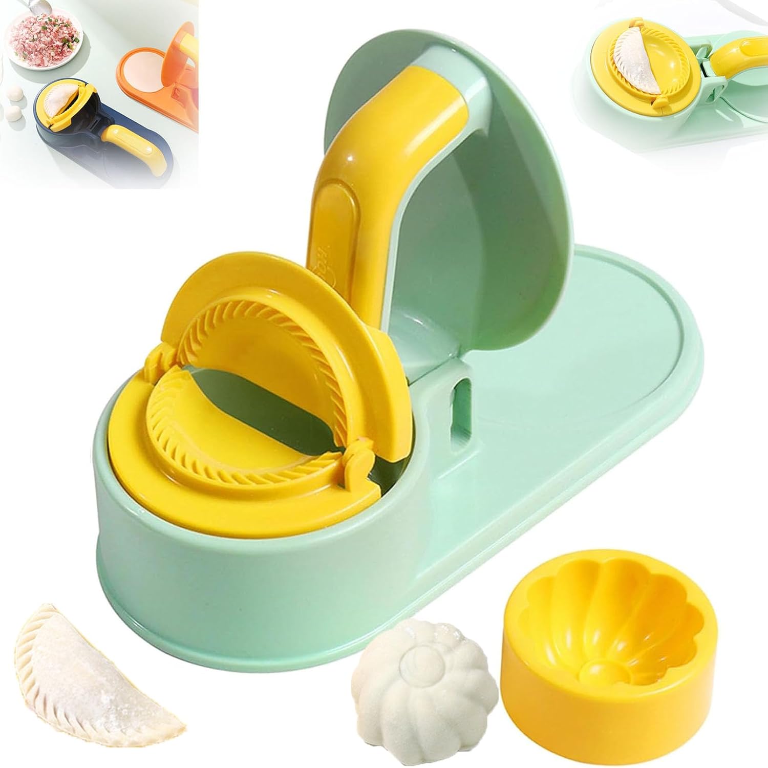 3-in-1 Manual Dumpling Maker - Easy Dough Press