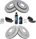 TRQ Ceramic Front & Rear Brake Pad and Rotor Kit for 2018-20 F150