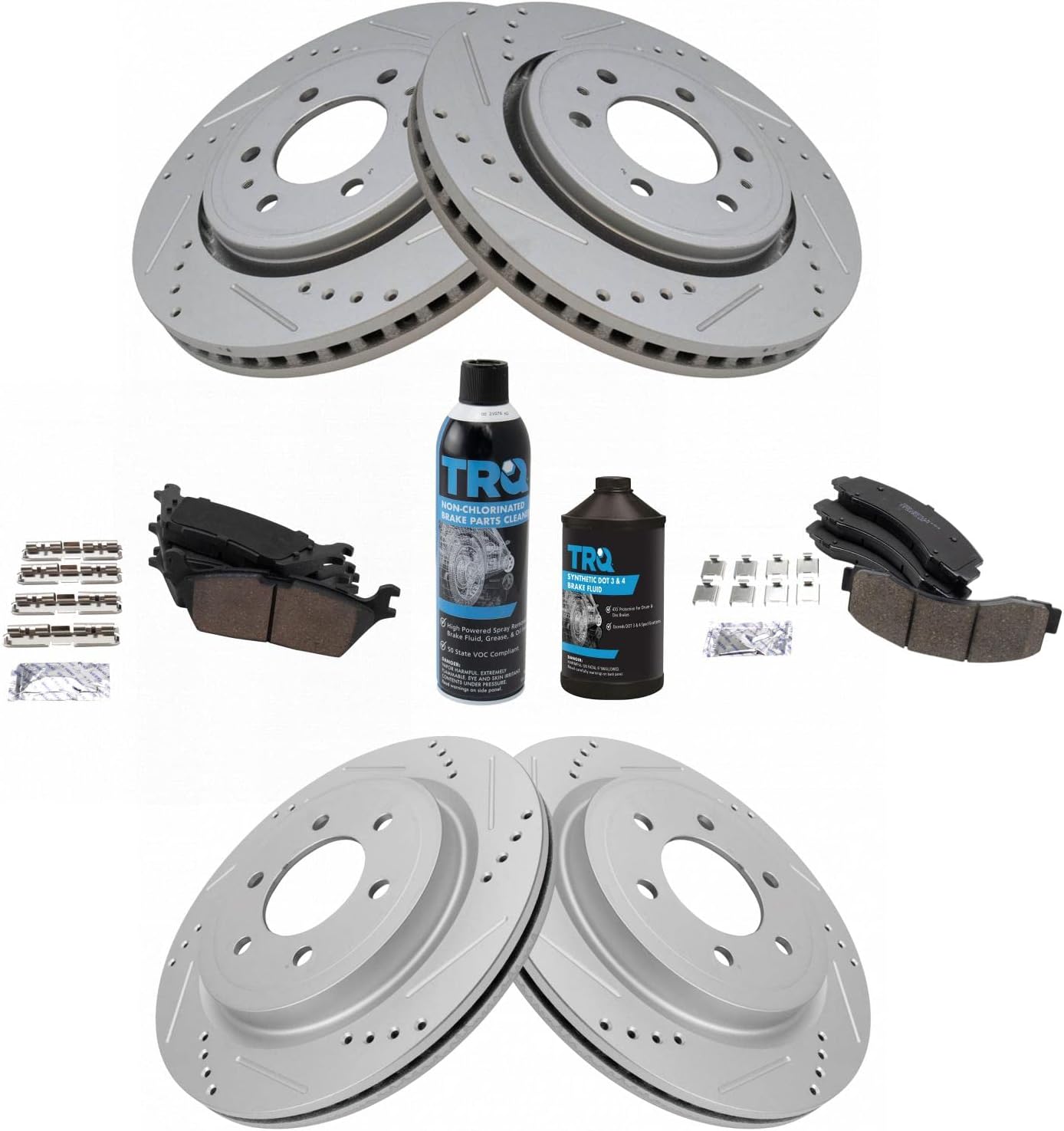 TRQ Performance Brake Pad & Rotor Kit for 2018-2020 Ford Models