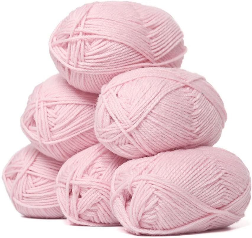 Alpaca Warehouse 100% Pure Wool Yarn Set of 6 Skeins for Knitting