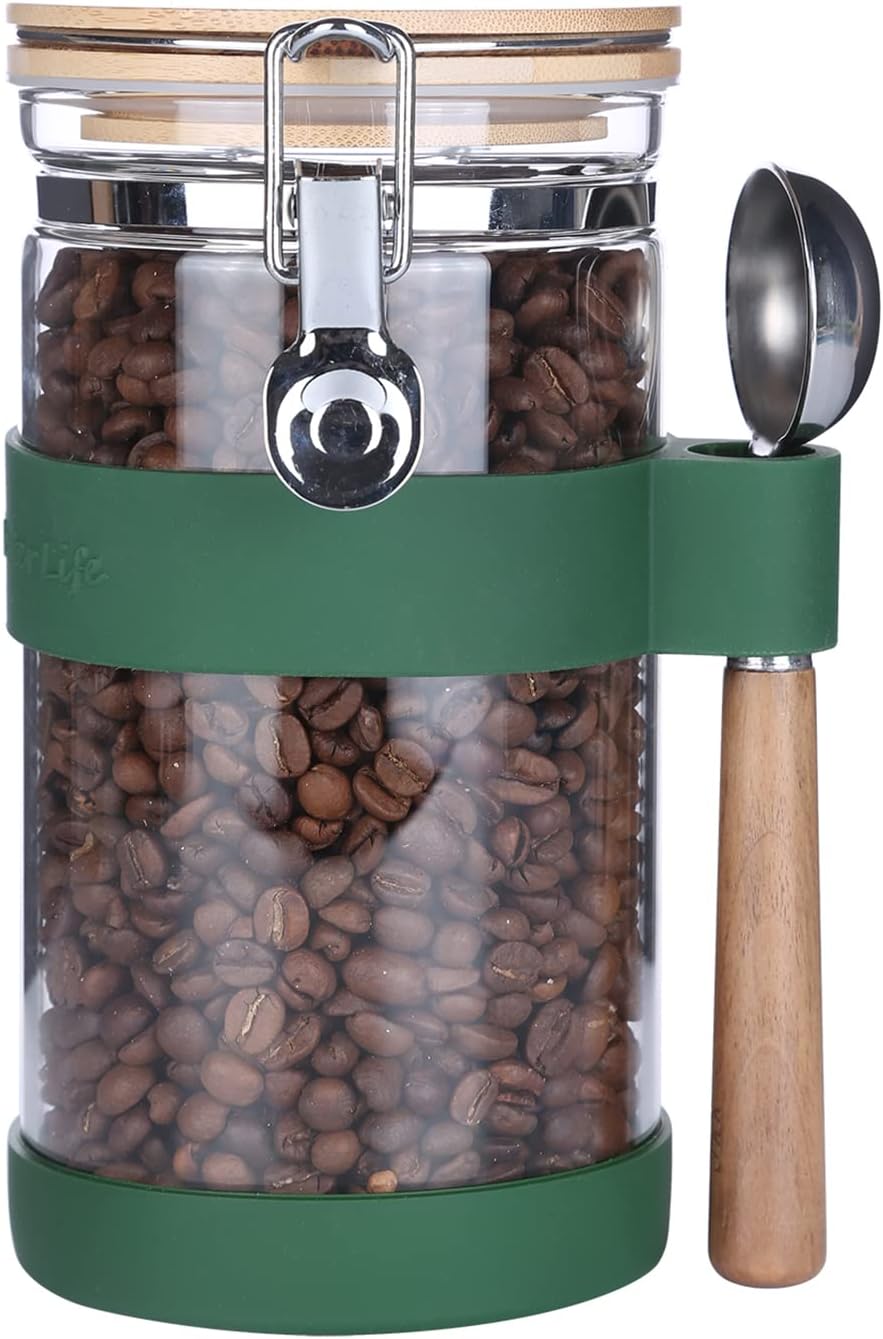 KKC Vacuum Sealed Coffee Bean Storage Container for Freshness