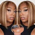 Ombre Bob Wig Human Hair 4/27 Highlight for Stunning Looks