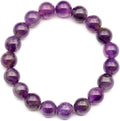 Natural Fluorite Beaded Stretch Bracelet - Genuine Green Crystal Beads