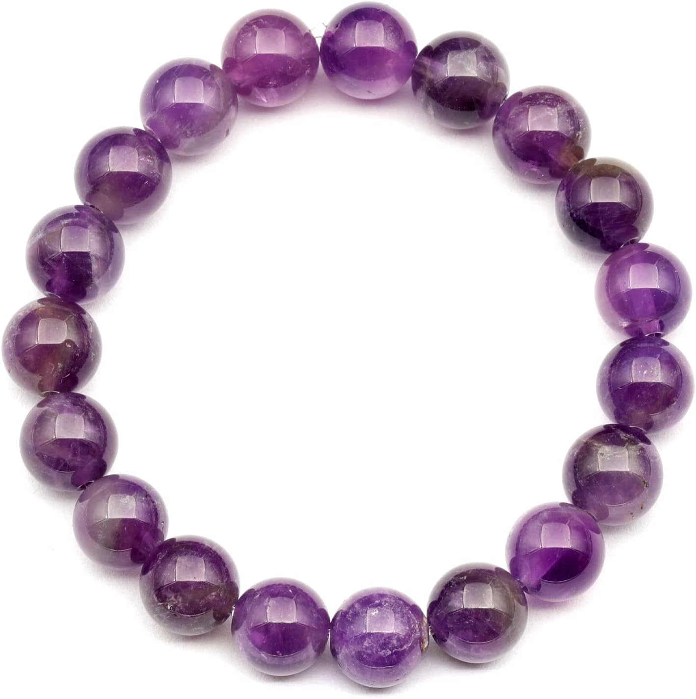 Natural Fluorite Beaded Stretchy Bracelet for Healing and Style