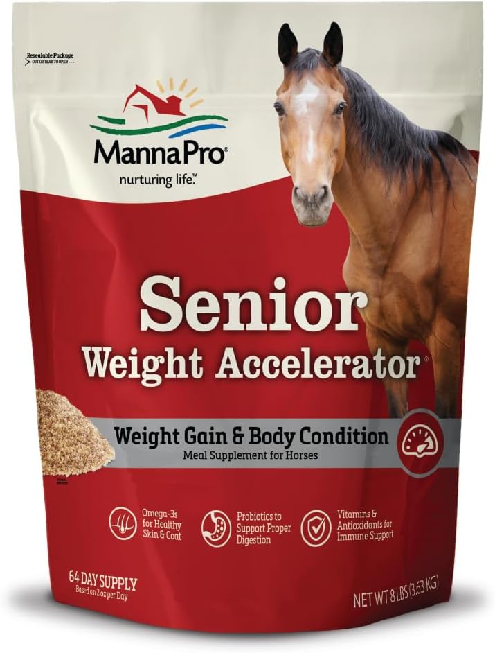 Manna Pro Weight Accelerator for Senior Horses - High-Calorie Feed