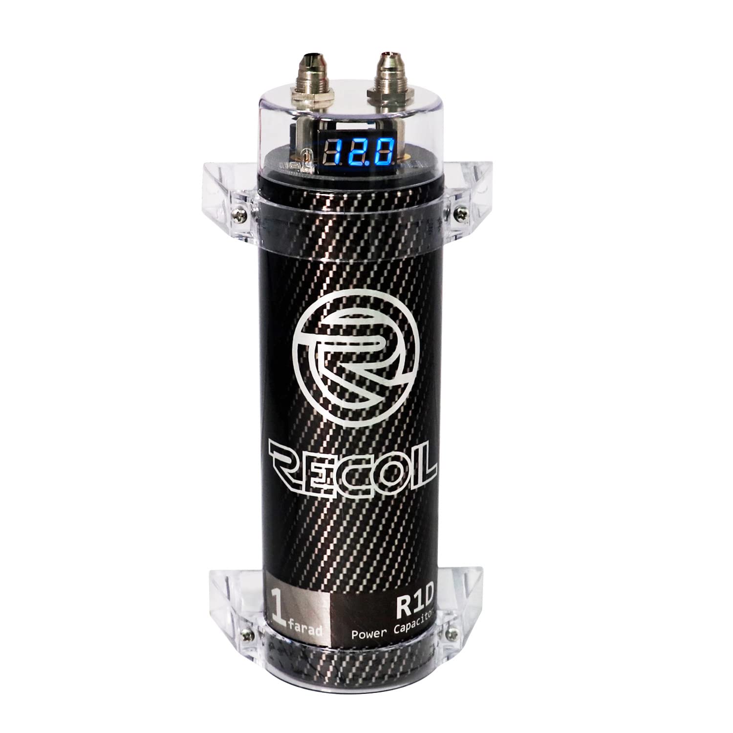 RECOIL R1D 1.0 Farad Car Audio Capacitor for Enhanced Sound