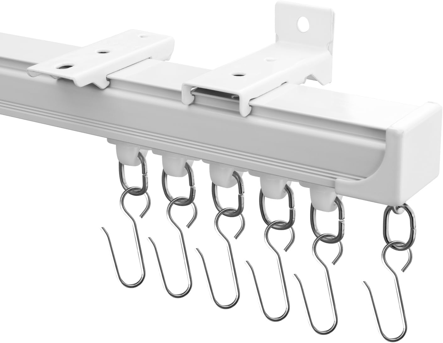 Ceiling Curtain Track for Room Divider and Shower Privacy Needs