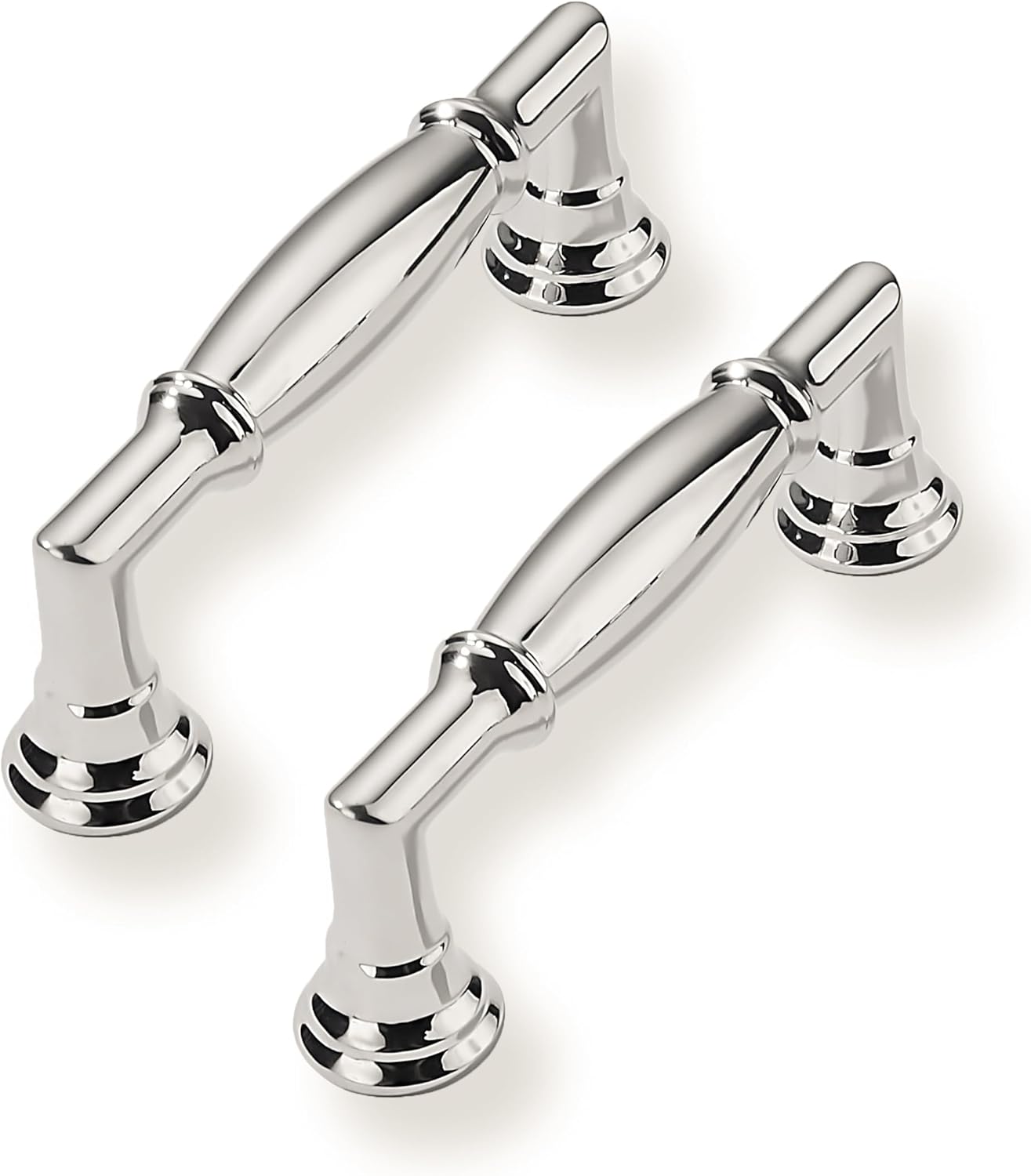 3 Inch Hole Center Polished Nickel Cabinet Pulls for Kitchen