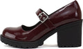 Soda Eviana Women Mary Jane Mid Chunky Block Heel Pump - Versatile