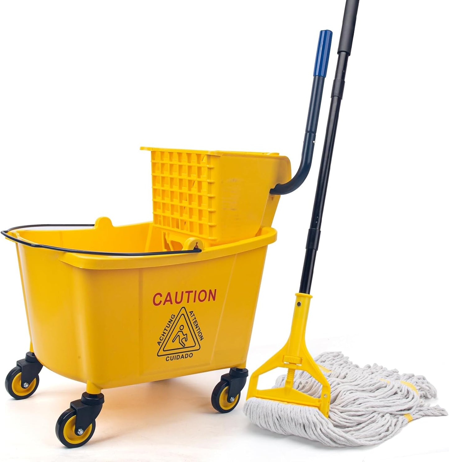 KeFanta 35 Quart Commercial Mop Bucket with Heavy Duty Mop