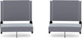 Portable Folding Stadium Seats for Bleachers - Pack of 2 Gray