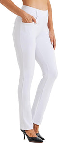 Willit Women's Yoga Dress Pants Straight Leg - Comfortable Office run