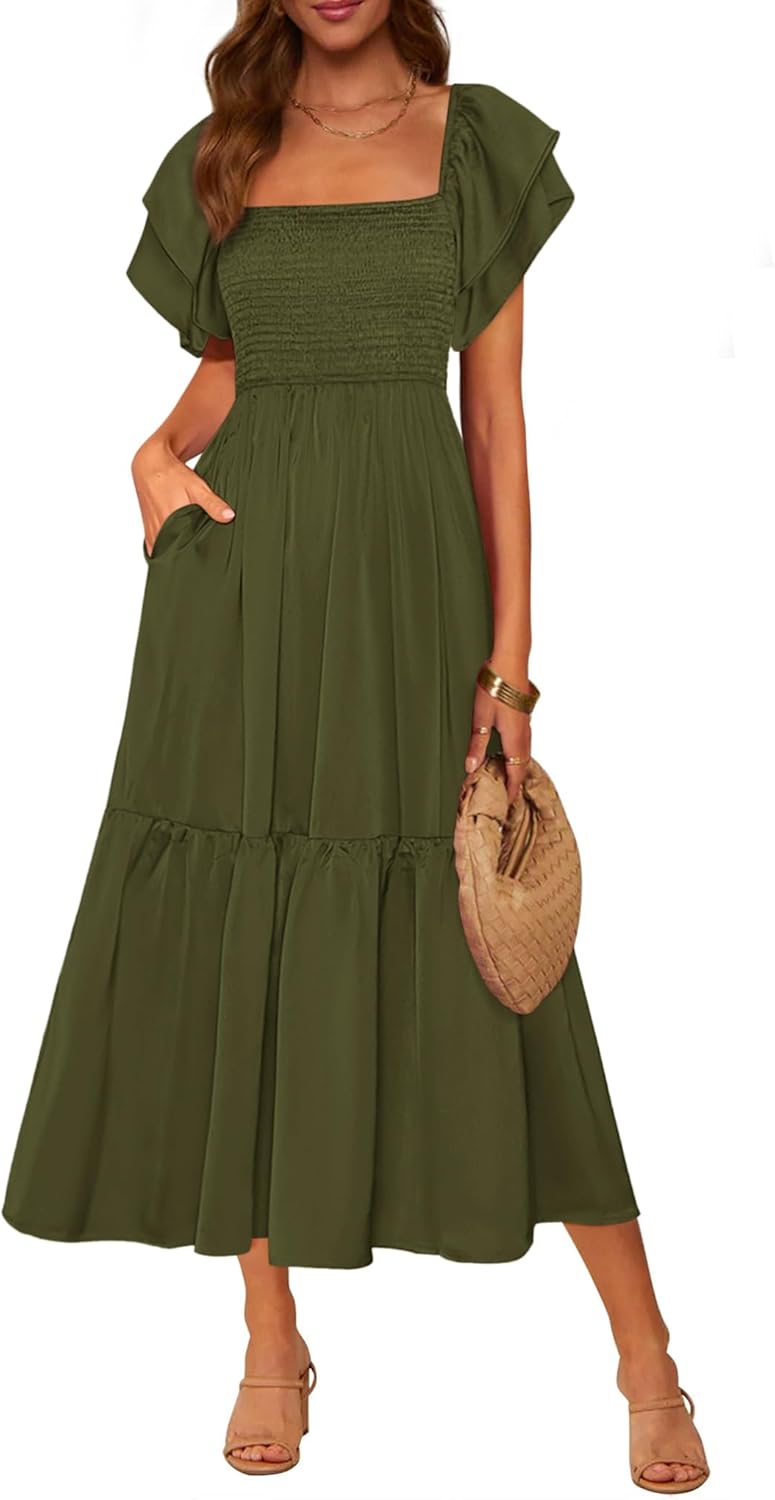 MASCOMODA Womens Summer Casual Midi Dress for Every Occasion