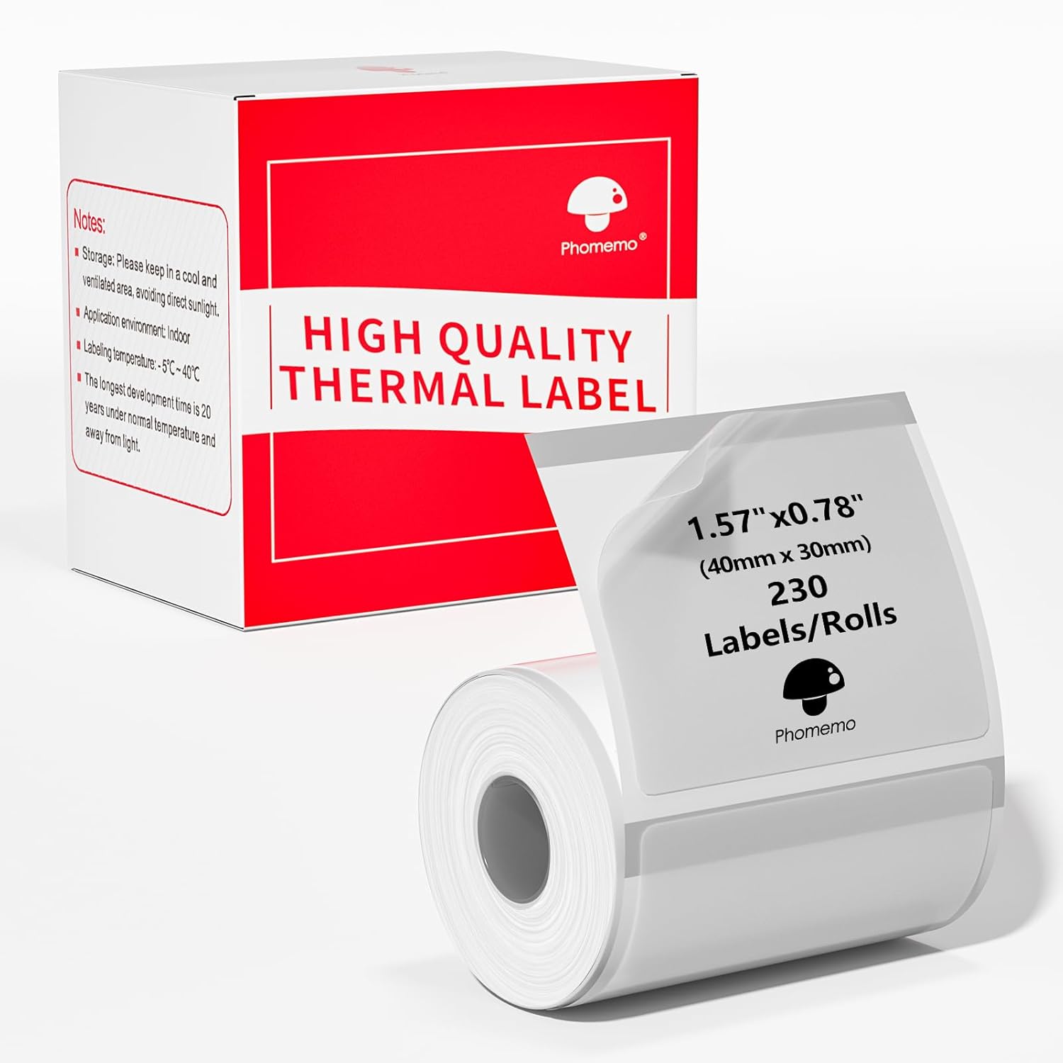 Crystal Clear Thermal Labels for Phomemo Printers