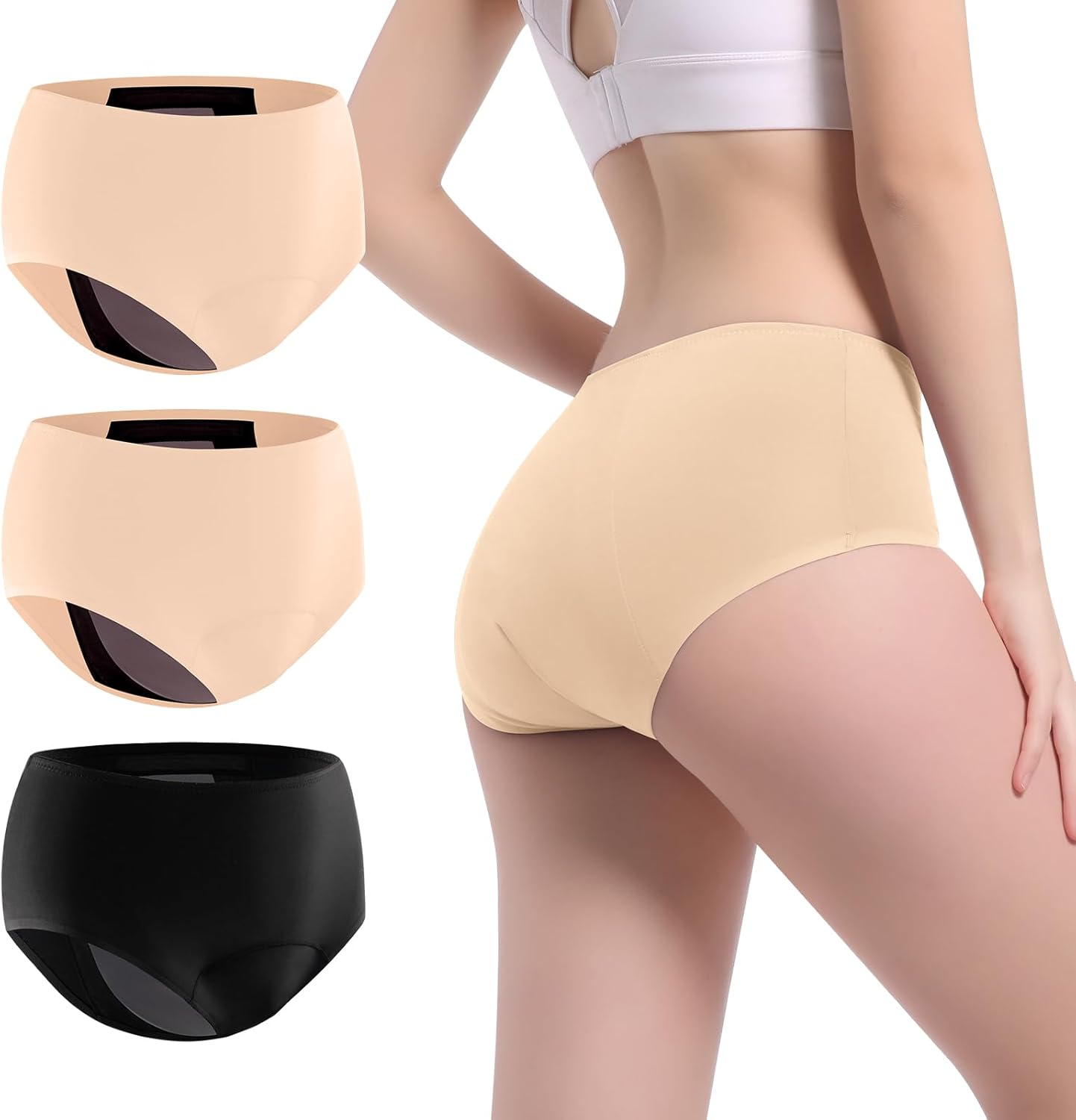 Incontinence Underwear for Women - Washable Leak Proof Comfort