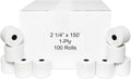 Adding Machine Rolls 2.25 in x 150 Bond Rolls Pack of 100 - Reliable