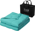 ZonLi Weighted Blanket Queen 60in x 80in 20lb - Cooling Heavy Blanket