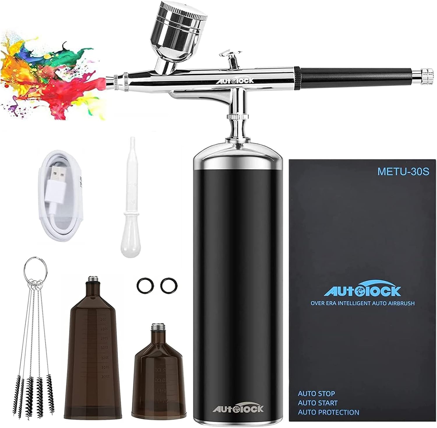 Portable Cordless Airbrush Kit: Autolock Upgrade