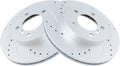 TRQ Front Performance Brake Rotors Set - Premium G-Coated for BMW