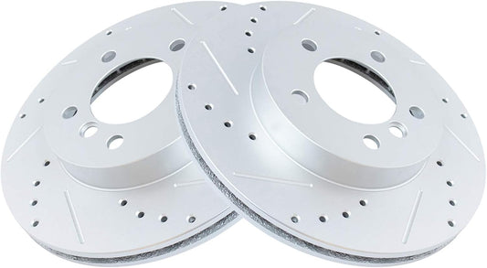 TRQ Front Performance Brake Rotors Set for BMW 323Ci 325i Z3 Z4