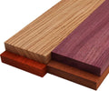 Imported Exotic Hardwood Variety Pack - Padauk Zebrawood Purpleheart