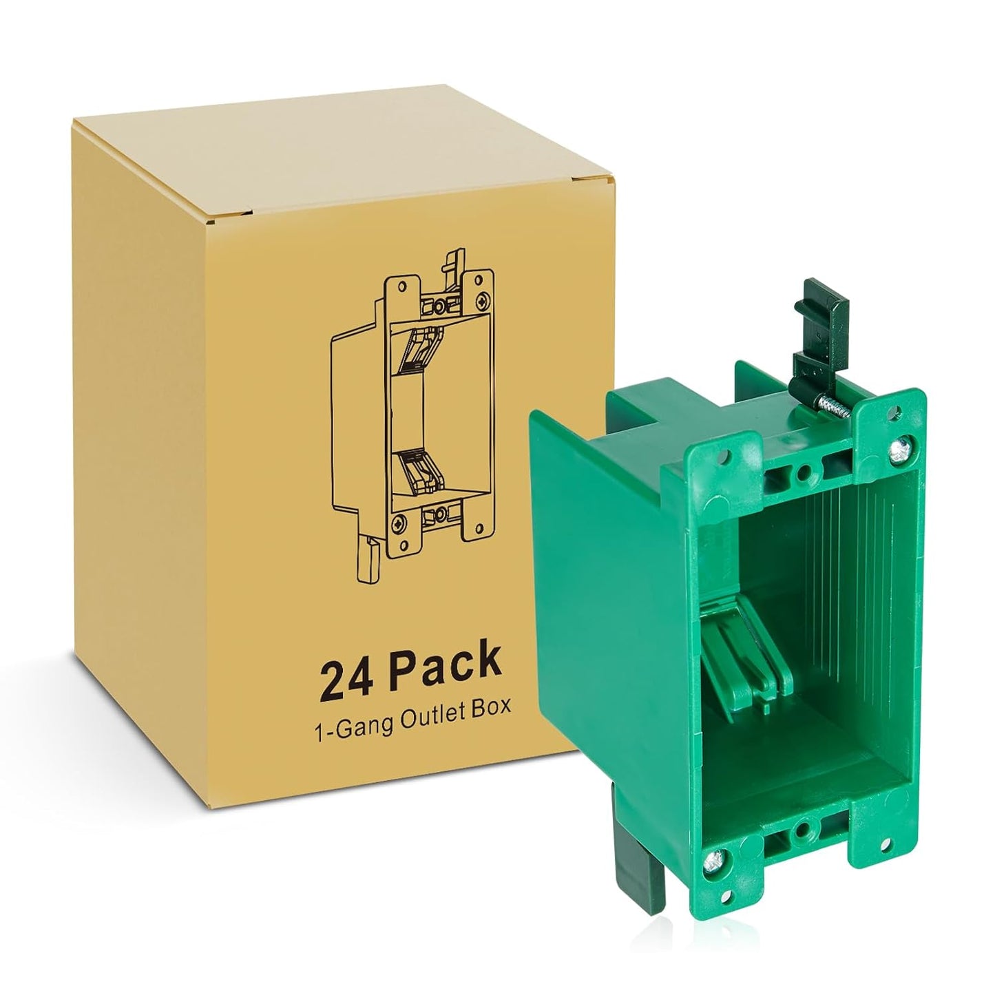 24 Pack Old Work Electrical Box for Easy Remodel Projects