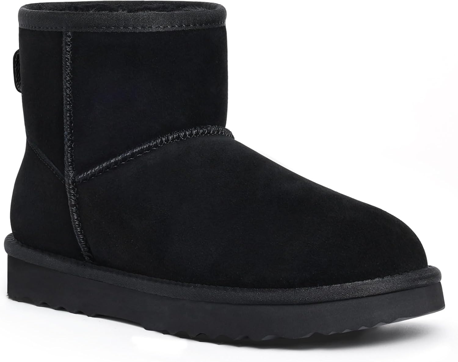 KIDMI Women's Classic Genuine Suede Mini Boots for Winter Fun