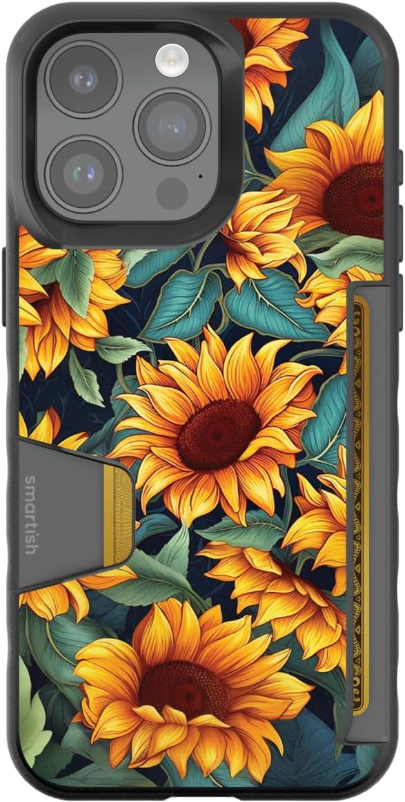 Smartish Sunflower Power iPhone 15 Pro Max Wallet Case Review