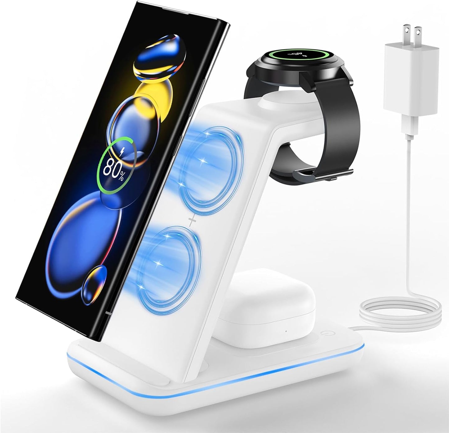 JoyGeek 3-in-1 Wireless Charger: Galaxy Compatible