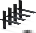 Floating Shelf Bracket Heavy Duty 8in Countertop Support - 4 Pack