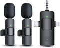 3 in 1 Wireless Lavalier Microphone for iPhone iPad Android - Clear