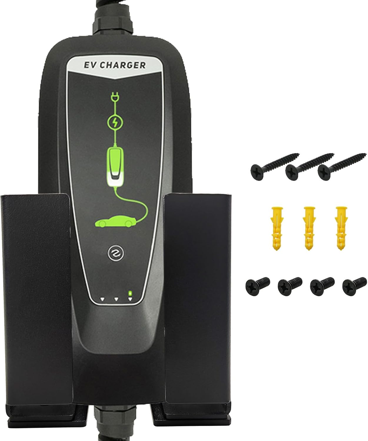 Adjustable Metal EV Charger Holder - Secure Wall Mount