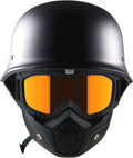 1Storm Novelty Half Face Motorcycle Helmet L - Retro German Style