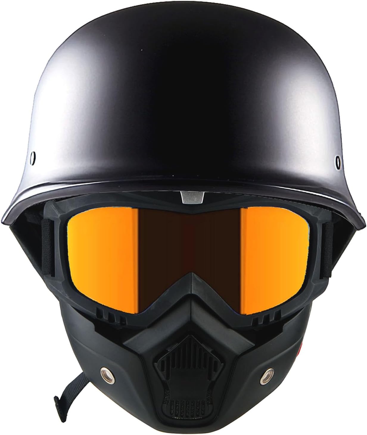 1Storm Novelty Motorcycle Helmet Half Face German Style DOT Approved