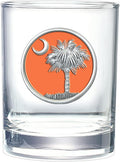 Pewter Palmetto Double Old Fashion Glass 14 OZ - Classic Gift