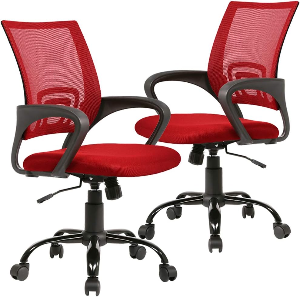 Ergonomic Office Chair Set of 2 for Comfort and Support