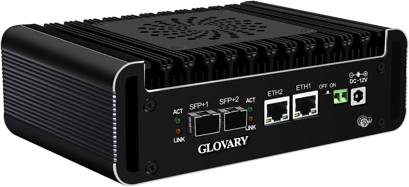 N100 Mini PC Firewall Appliance with Dual 10GB SFP+ Ports
