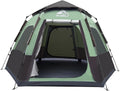 Hewolf 2/3/4 Person Camping Tent - Instant Pop Up Waterproof Hex Dome
