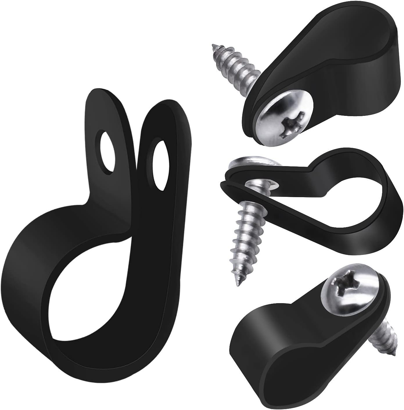 Secure Your Rope Lights with Ease - 50PCS P-Style Clips