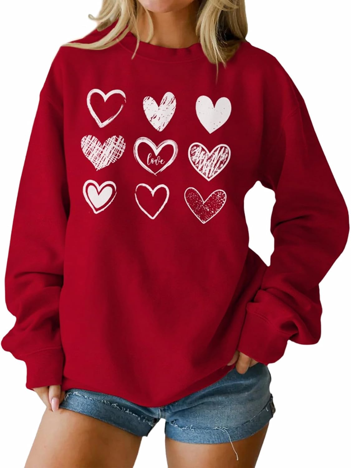Ritatte Love Heart Graphic Sweatshirt