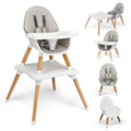 Honey Joy Baby High Chair 5-in-1 Convertible Wooden Highchair