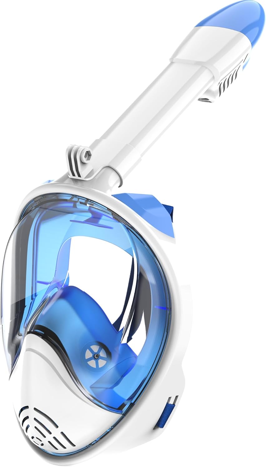 180 Panoramic View Snorkel Mask - Anti-Fog - Detachable Camera Mount - MELUMILU